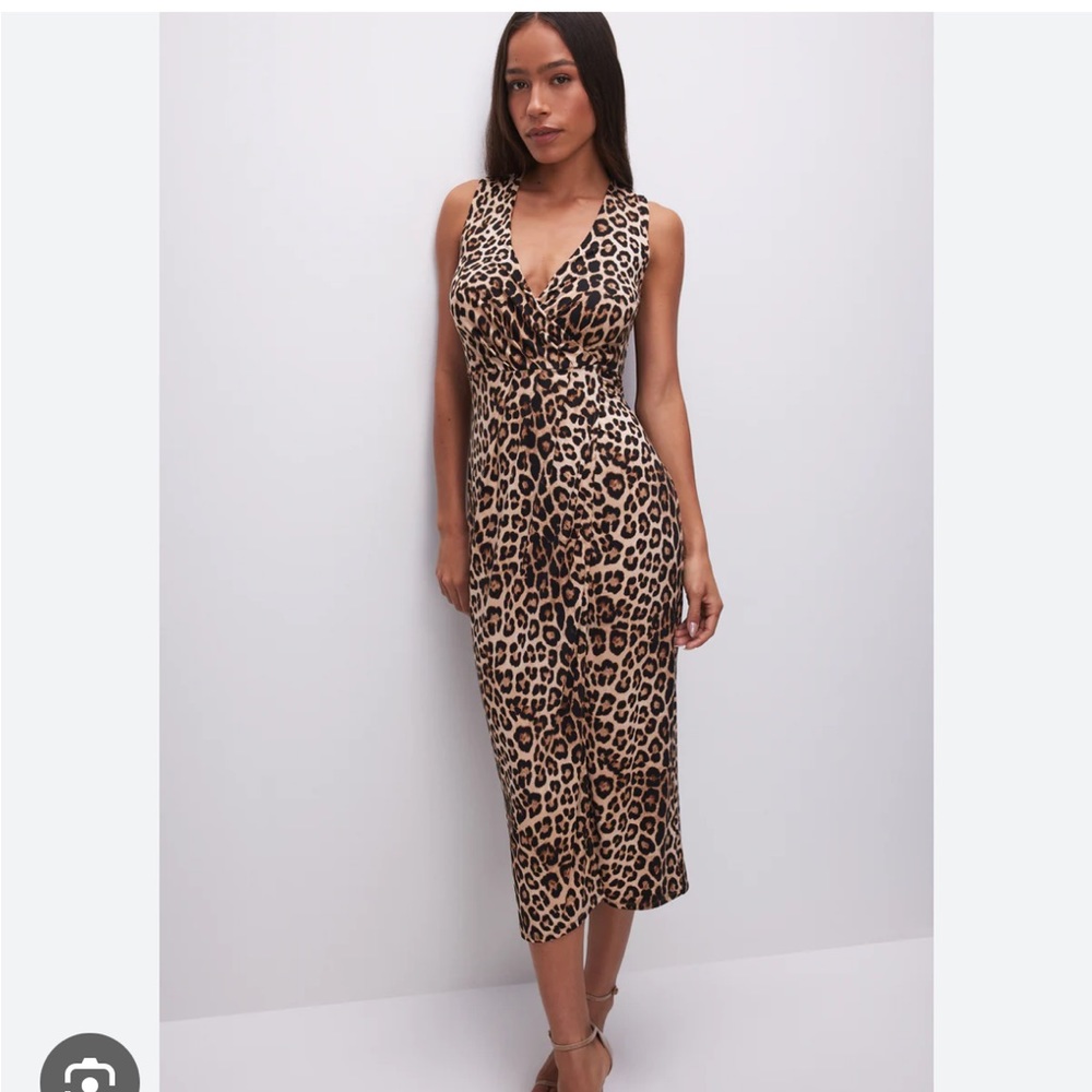 Good American Slinky Jersey Wrap Dress